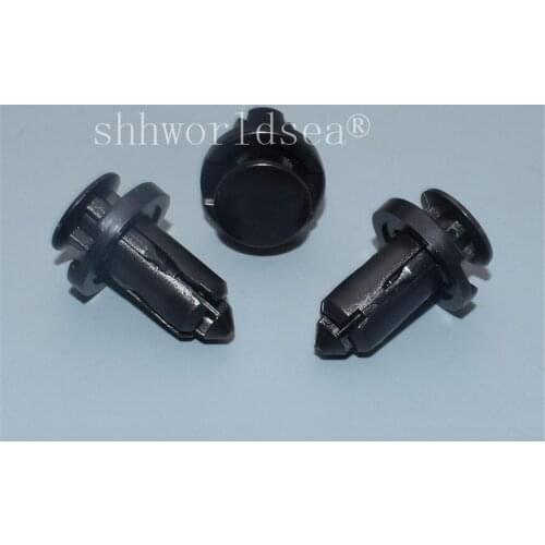 Shhworldsea 100Pcs Push Type Bumper Clip Retainer Fastener for 240SX for Maxima 1994-On for Nissan 10mm Hole Plastic Clip