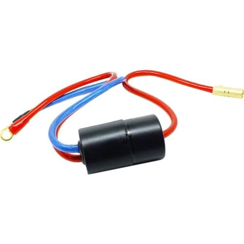 40 Amp In-line Engine Noise Suppressor Filter 12V Blue Red Cable