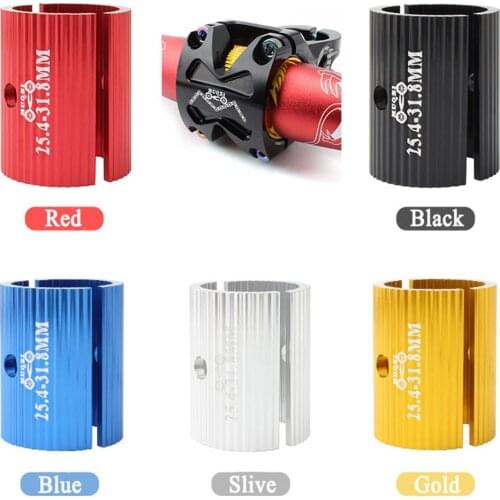 Bicycle Rod Aperture Adjustment Adapter Aluminum Alloy 25.4mm to 31.8mm to Install Bicycle Handlebar Conversion Gasket