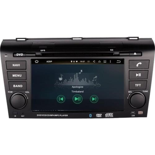 Android 8.0 Octa Core 4GB RAM Car GPS Navigation with Bluetooth For Mazda 3 2004-2009 DVD Multimedia Player Radio Stereo Wifi