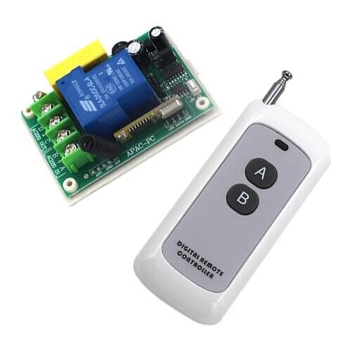 Free Shipping AC 220V 30A 1CH Wireless RF Remote Control Switch Transmitter+ Receiver SKU: 5232