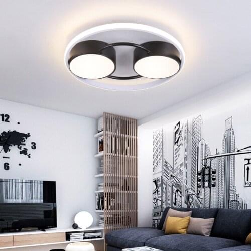 Free Shipping Simple Ceiling Lights Beside Lamp For Living Room And Bedroom Nordic Creative LED Round Art Bedroom Ceiling Lights
