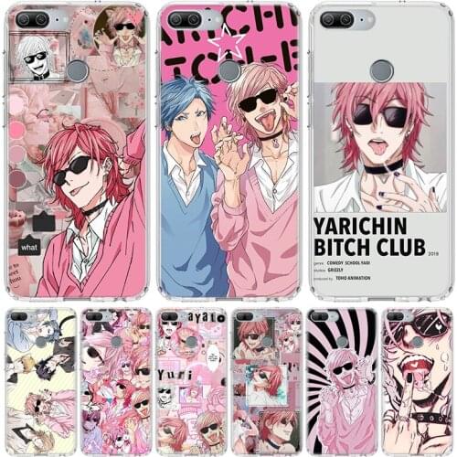 Anime Yarichin Bitch Club Phone Case For Huawei Y5 Y6 Y7 Y9 Honor 10 Lite 9 9X 8A Pro 8S Casing 8X 7A 7X 20 10i V20 Cover Coque