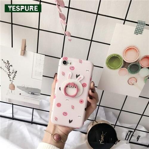 YESPURE Finger Ring Funda for Iphone 7 Case Accessory Para Celular Cheap Fancy Phone Cover Protective Phone Case Full Covers