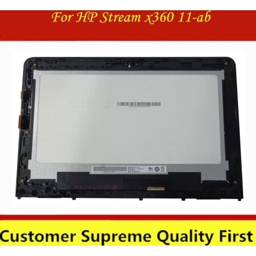 For HP 11-ab 906792-001 906791-001 lcd screen touch digitizer display assembly with frame