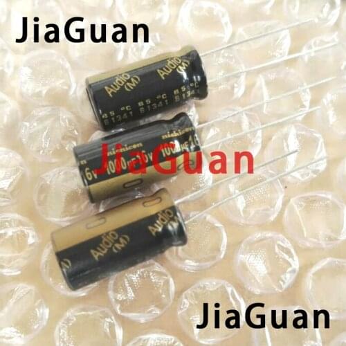 20pcs NICHICON audio 16V1000UF 10X20MM electrolytic capacitor 1000uF/16v 85 degrees 1000UF 16V AUDIO KW