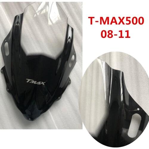 For Yamaha Height 65CM TMAX500 XP500 08 - 11 Motorcycle Front Windshield Sun Visor Wind Deflector Windscreen T MAX500 2008-2011