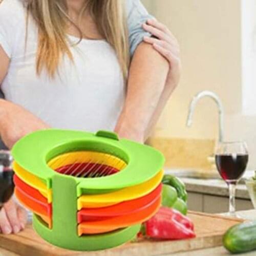 Multifunctional 4 in 1 Egg Slicer Hard Boiled Egg Slicers with Stainless Steel Cutting Wires Egg Slicer Cutter