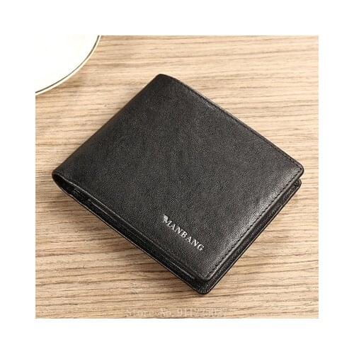 Xiaomi Genuine Leather Men Wallets Large Capacity Bifold Wallet Short Purse Card Holder Fashion High Quality