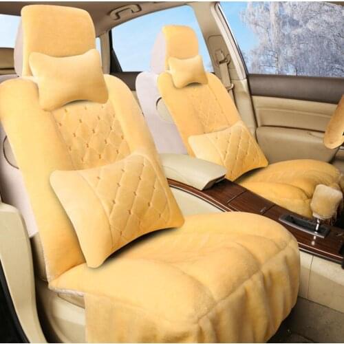 New Winter Car Seat Covers Universal Plush Cushion Cover For Car Seat Protector Keep Warm All Car Grant Mode Non-slip Seat Cover
