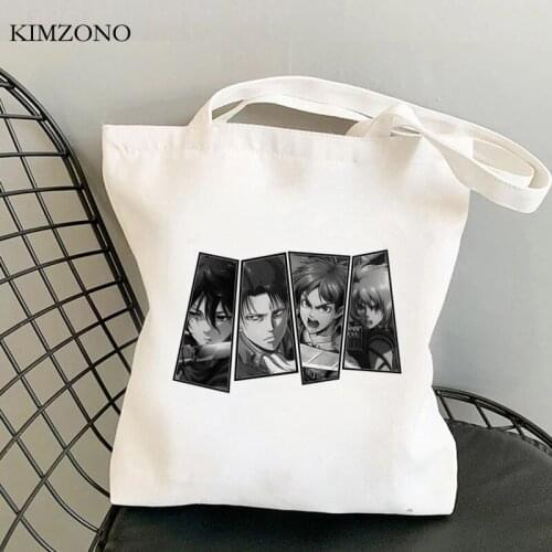 Attack on Titan shopping bag eco recycle bag jute bag shopper bag bolsa compra boodschappentas ecobag sacola grab