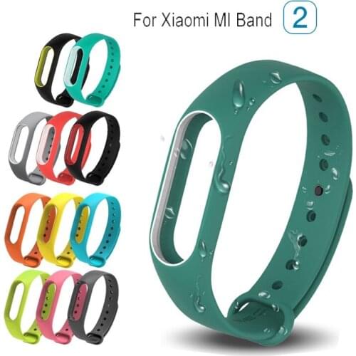 Fashion Strap Accessories Replacement Silicone Wrist Band Smart Bracelet Strap for Xiaomi Mi Band 2 Colorful Wristwatch Strap