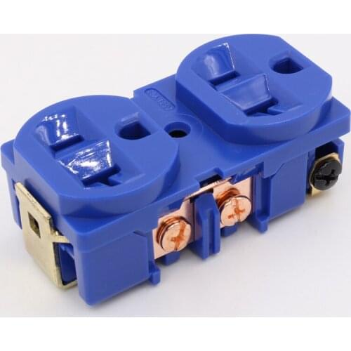 Pieces HIFI Pure Copper Plated AC Power Bar trip US Socket Receptacle wall outlet