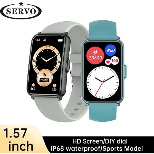 SERVO 2021 Waterproof Full Touch Men Smart Watch Fitness sports Heart rate Womens Health DIY Dial Smartwatch For Android IOS