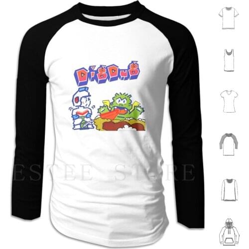 Dig Dug Hoodies Long Sleeve Dvg Dizionario Dei Videogiochi Spectrum Zx Zx Spectrum 80S Retro Retrogames Vintage Old