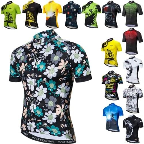 Weimostar Pro Cycling Jersey Men Summer Bike Clothes Anti-UV Bicycle Shirt Breathable MTB Bike Jersey Tops Team Cycling Clothing