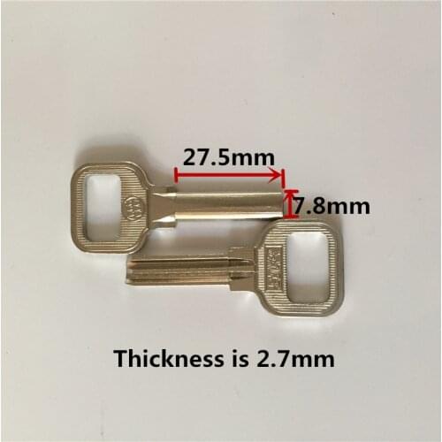 Semi-circle Single Groove Key Blank B365 With Scrap Edge Blank Keys[10pcs/lot]