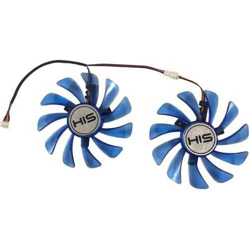 2pcs/Set 95mm Alternative FDC10U12S9-C RX 590 GPU Video Cooler Fan For HIS RX590 IceQ X OC 8GB Graphics Card Replacement