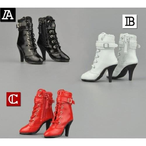 ZYTOYS ZY1009 1/6 Female Ankle Boots Shoes Model 3 Colors Fit 12'' Action Figure