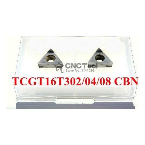 Free shipping 2PCS TCGT16T302 /TCGT16T304/ TCGT16T308 CBN Inserts,CNC CBN Diamond insert For Lathe Tools Inserts For STGCR/STFCR