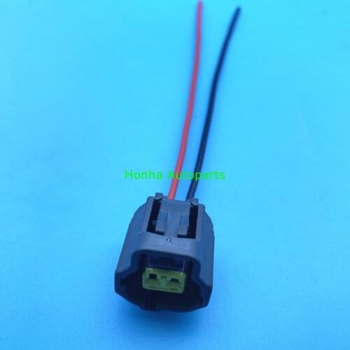 Free Shipping Black 2pins car waterproof auto connectors (left upper right lower) 1.8 female 178392-6/ 178390-2 wire harness