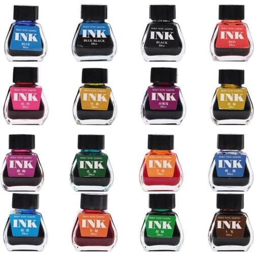 35ML 16 Colors Writing Painting Fountain Pen Ink Student School Office Supplies