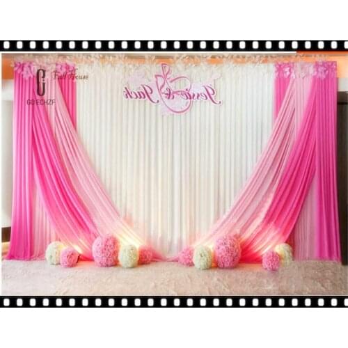 Hot Sale stage background Wedding Backdrop Curtain Beautiful Decorations 6m*3m Background Scene Party Supplies 126