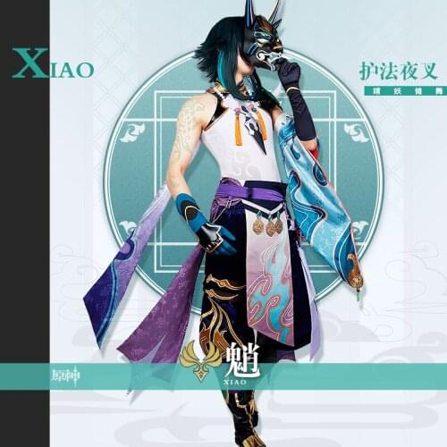 Genshin Impact Cosplay Xiao Cosplay Costume Support Customized By Size 2021 New