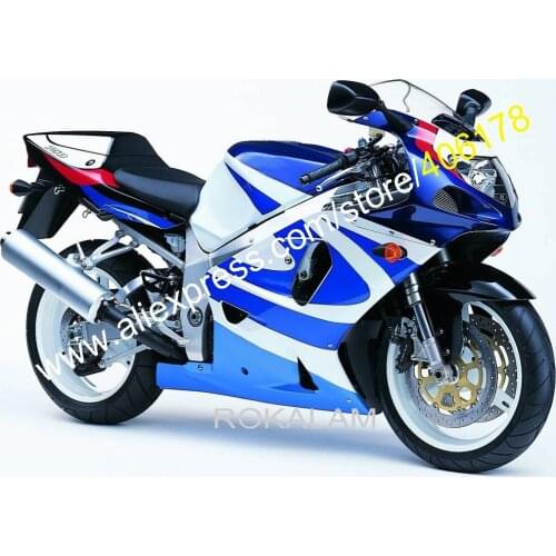 GSXR 600 750 K1 For Suzuki GSXR600 750 2001 2002 2003 GSXR750 GSXR 600 750 Blue White Fairings (Injection Molding)