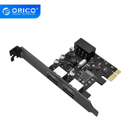 ORICO PME-4UI 2-Port USB3.0 PCI-E Expansion Card 15 Pin SATA to Big 4 Pin Power Cord