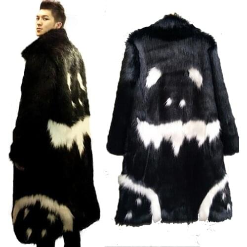 LanLoJer Black Fur Coats