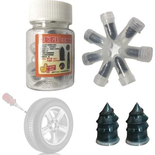 20pcs Universal Professional Flat Tire Repair Nail Tire Repair Tools Kit Heavy Duty Tire Plug Kit For Auto Motorcycle Truck