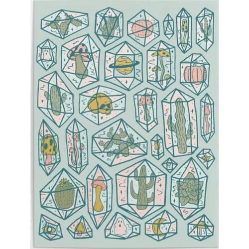 Printed Pictures Wall Art Cactus Plant Canvas Painting Vintage Home Decor Modular Creativity Diamond Poster Living Room No Frame