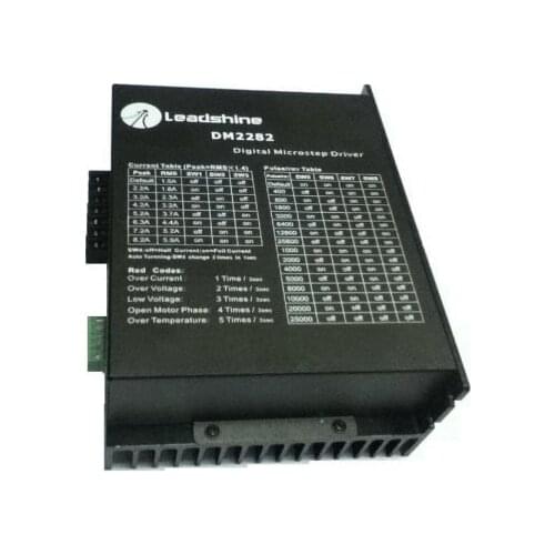 New Leadshine DM2282 CNC High voltage Digital Stepper Drive 2-phase work 80~220VAC, out 2.2~8.2A push NEMA34 AND NEMA 42 motor