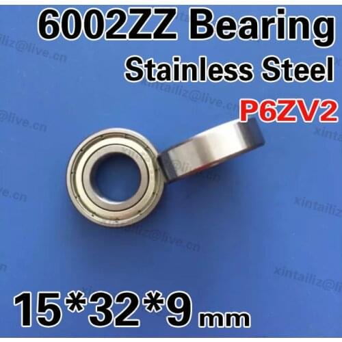 [SS6002ZZ-P6]stainless steel 6002-2Z 6002zz deep groove ball bearing equipment bearing 15*32*9