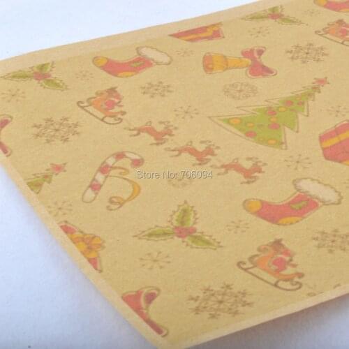 15x21cm & 21x29cm Merry Christmas gift kraft Packaging Paper custom kraft Gift Packing wrapping paper need extra cost 200pcs/lot