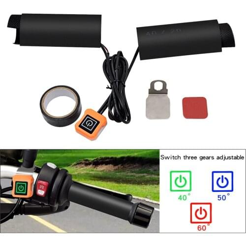 12V 3-Gear Motorcycle Electric Scooter Heated Grip Adjustable 10s Quick Heating Handlebar Grips Motorcycle Parts