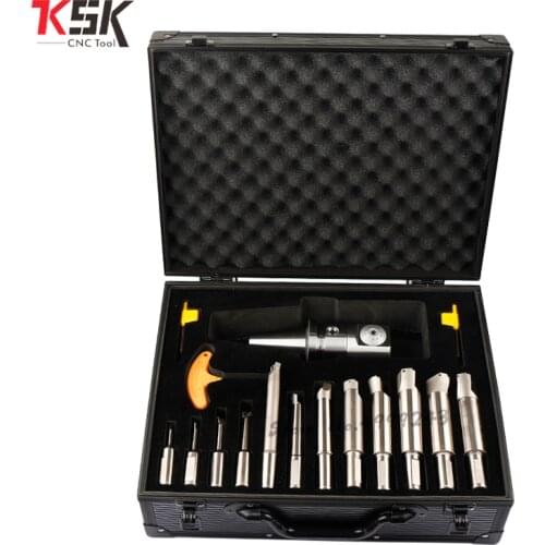 High Precision NBJ16 Boring Head System HSK63A R8 MTA 3 MTA4 MTA5 BT30 BT40 BT50 SK40 SK M16 Holder 8pcs 16mm Boring Bar rang