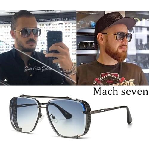 2021PUNK Mach six Style Gradient Aviation Sunglasses women Fashion Men Vintage Brand Design UV400 Sun Glasses Oculos De Sol