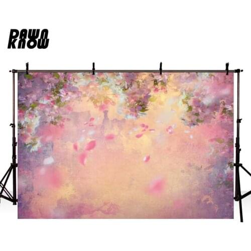 DAWNKNOW Texture Floral Photography Background Wedding Photocall Backdrop Newborn Children Photo Shoot Studio Customize GY356