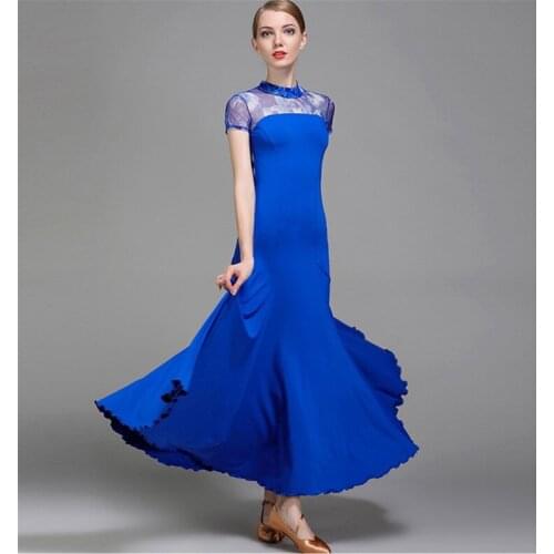 Adults Standard Ballroom Dress Modern Waltz Ballroom Dance Competition Dresses Women Standard Dance Suit Fluffy Skirt B-6183