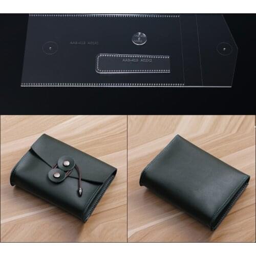 1set Sewing Pattern DIY Acrylic Template Leather Craft Mobile hard disk bag Pattern Stencil 15.5*12*3cm