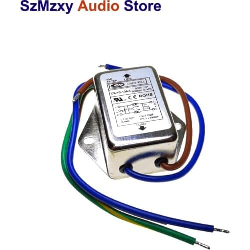 1PCS EMI FILTER CW1B-10A-L 10A DC 0-50V 50/60Hz