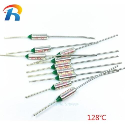 100pcs/Lot New RY 128C Temperature Fuse rice cooker thermal fuse 10A250V 128 degrees Tf 128