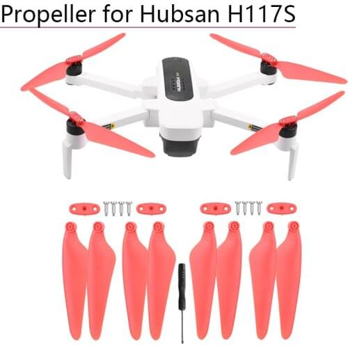 2/4/8pcs Propeller for Hubsan Zino H117S Quick Release Propellers Props CW CCW Foldable Paddle Drone Quadcopter Accessories