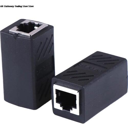 2pcs RJ45 Connector For Cat 7/6/5e Ethernet Adapter 8P8C Network Extender Extension Cable for Ethernet Cable Female to Female