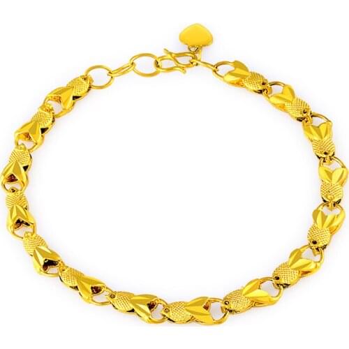 24k Gold Plated Inverted Molded Bracelet, Molten Gold Ladies Fashion Jewelry
