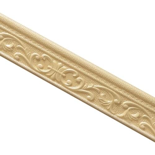 3D Pattern Sticker Wall Trim Line Skirting Border Decoration Self Adhesive Household CLH@8