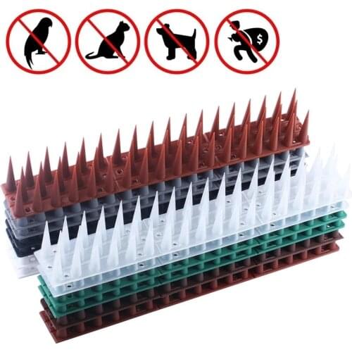 New 6/12pcs Plastic Bird and Pigeon Spikes Anti Cat Anti Pigeon Spike for Get Rid of Pigeons and Scare Birds Pest Control