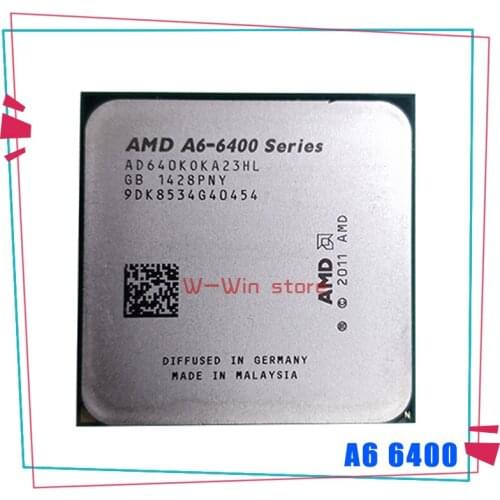 AMD A6-Series A6-6400K A6 6400 A6 6400K 3.9G 65W Dual-Core CPU Processor AD640KOKA23HL/AD640BOKA23HL Socket FM2